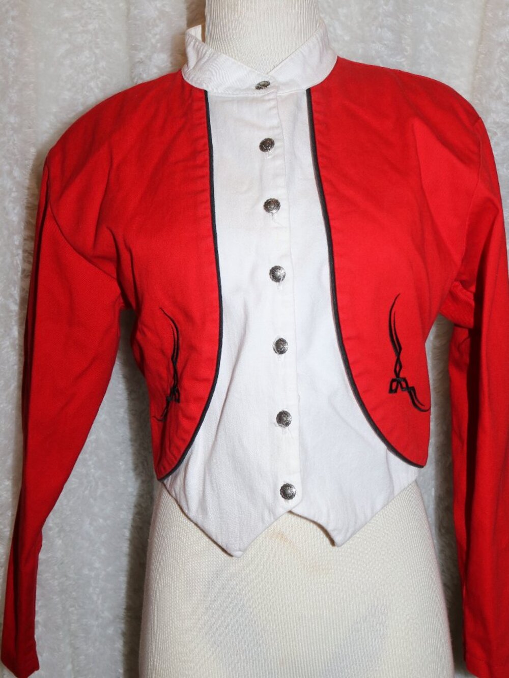 vintage Banjo crop top Dallas Texas 80s western style size small